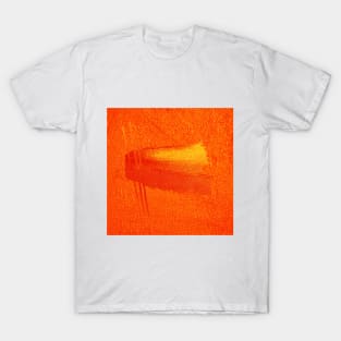 Bright Orange Minimalist Abstract T-Shirt